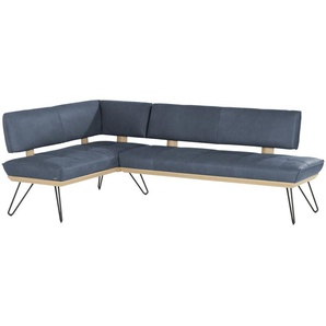 KOINOR Eckbank Leder Dining System 4 ¦ blau ¦ Maße (cm): H: 88