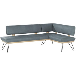 KOINOR Eckbank  Leder Dining System 4 ¦ blau ¦ Maße (cm): H: 88