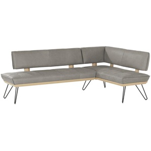 KOINOR Eckbank  Leder Dining System 4 ¦ grau ¦ Maße (cm): H: 88