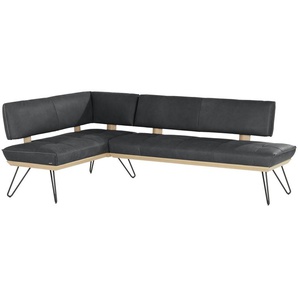 KOINOR Eckbank  Leder Dining System 4 ¦ grau ¦ Maße (cm): H: 88