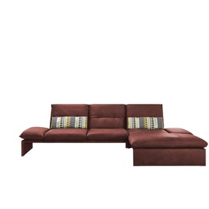 KOINOR Leder-Ecksofa Humfrey - rot - Materialmix - 314 cm - 93 cm - cm 159,0 | Möbel Kraft