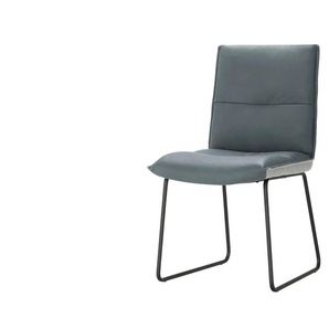 KOINOR Leder-Kufenstuhl Essay - blau - Materialmix - 49 cm - 86 cm - cm 63,0 | Möbel Kraft