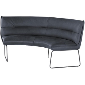 KOINOR Rundbank  Leder Essay ¦ blau ¦ Maße (cm): B: 194 H: 89 T: 92.0