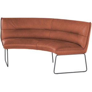KOINOR Rundbank  Leder Essay ¦ orange ¦ Maße (cm): B: 194 H: 89 T: 92.0