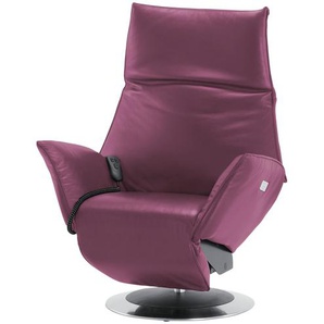 KOINOR Ledersessel  Safira ¦ lila/violett ¦ Maße (cm): B: 92 H: 121 T: 92
