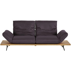 KOINOR Ledersofa  Marilyn ¦ lila/violett ¦ Maße (cm): B: 232 H: 96 T: 90.0