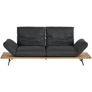 KOINOR Ledersofa Marilyn ¦ schwarz ¦ Maße (cm): B: 232 H: 96 T: 90.0