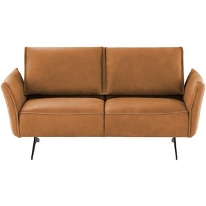 KOINOR Ledersofa  Vineto ¦ gelb ¦ Maße (cm): B: 176