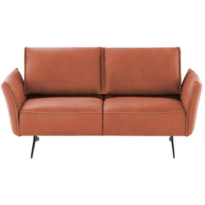 KOINOR Ledersofa Vineto - orange - Materialmix - 176 cm - 110 cm - cm 88,0 | Möbel Kraft