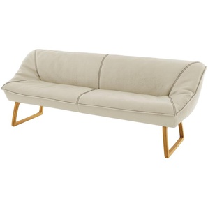 KOINOR Polsterbank  Leder Alino ¦ beige ¦ Maße (cm): B: 228 H: 86 T: 77.0