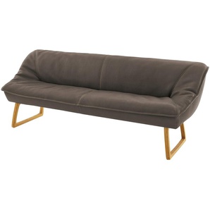 KOINOR Polsterbank  Leder Alino ¦ braun ¦ Maße (cm): B: 228 H: 86 T: 77.0