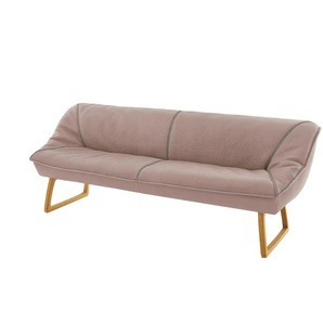 KOINOR Polsterbank Leder Alino - rosa/pink - Materialmix - 228 cm - 89 cm - cm 77,0 | Möbel Kraft