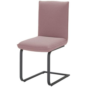 KOINOR Polsterschwingstuhl  Dining System 3 ¦ rosa/pink ¦ Maße (cm): B: 48 H: 94 T: 61