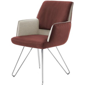 KOINOR Polsterstuhl  Cocoon ¦ rot ¦ Maße (cm): B: 57 H: 90 T: 68