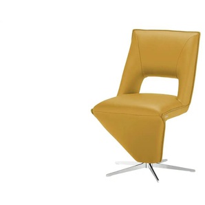 KOINOR Polsterstuhl  drehbar Merlin ¦ gelb ¦ Maße (cm): B: 51 H: 89 T: 64.0