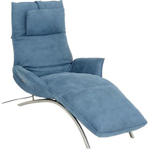 Koinor Relaxliege , Türkis , Leder , Echtleder , Anilinleder, Büffelleder , 1-Sitzer , 78x47x152 cm , Goldenes M, Made in Germany, DIN EN ISO 9001, DGM , Wohnzimmer, Sessel, Relaxliegen