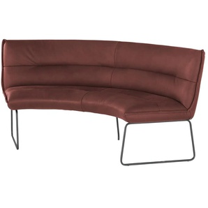 KOINOR Rundbank Leder Essay - rot - Materialmix - 194 cm - 89 cm - cm 92,0 | Möbel Kraft
