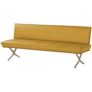 KOINOR Sitzbank Leder Dining System 1 ¦ gelb ¦ Maße (cm): B: 194 H: 88 T: 66.0