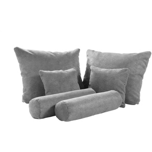 Kollektion Kraft Deko-Kissenset 6-teilig - grau - Materialmix | Möbel Kraft
