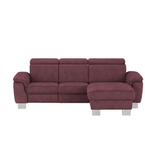 Kollektion Kraft Ecksofa Beata - rot - Materialmix - 234 cm - 80 cm - cm 163,0 | Möbel Kraft