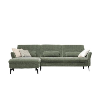 Kollektion Kraft Ecksofa Cord DANTE - grün - Materialmix - 280 cm - 91 cm - cm 179,0 | Möbel Kraft