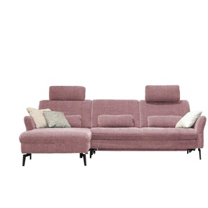 Kollektion Kraft Ecksofa Cord DANTE - rosa/pink - Materialmix | Möbel Kraft