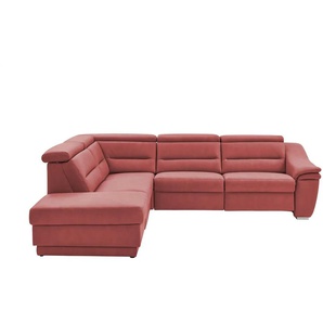 Kollektion Kraft Ecksofa Ivonne - rot - Materialmix - 294 cm - 84 cm - cm 245,0 | Möbel Kraft