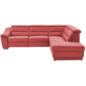Kollektion Kraft Ecksofa Ivonne - rot - Materialmix - 294 cm - 84 cm - cm 245,0 | Möbel Kraft