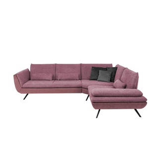 Kollektion Kraft Ecksofa Luca - rot - Materialmix - 314 cm - 88 cm - cm 244,0 | Möbel Kraft