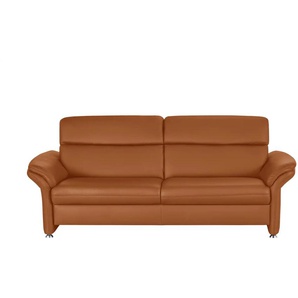 Kollektion Kraft Einzelsofa Leder Manon - orange - Materialmix - 228 cm - 94 cm - cm 92,0 | Möbel Kraft