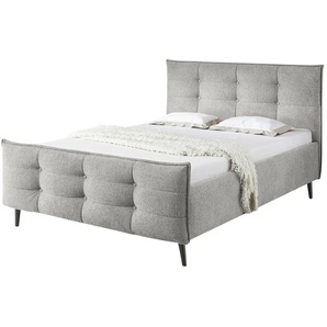 Kollektion Kraft Polsterbettgestell Mariano B - grau - Materialmix - 149 cm - 108 cm | Möbel Kraft