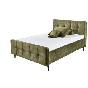 Kollektion Kraft Polsterbettgestell Mariano C - grün - Materialmix - 169 cm - 108 cm | Möbel Kraft
