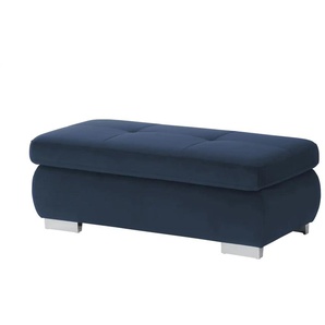 Kollektion Kraft Polsterhocker - blau - Materialmix - 129 cm - 47 cm - cm 64,0 | Möbel Kraft