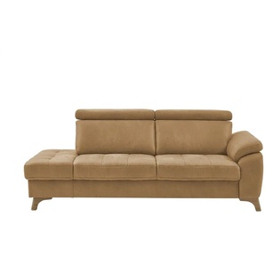 Kollektion Kraft Recamiére Chloris - braun - Materialmix - 221 cm - 107 cm - cm 102,0 | Möbel Kraft