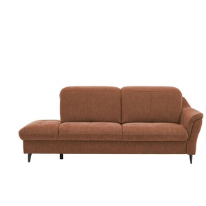 Kollektion Kraft Recamiere Ellen - orange - Materialmix - 219 cm - cm 102,0 | Möbel Kraft