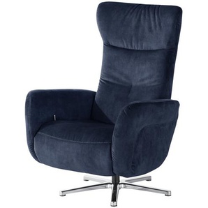 Kollektion Kraft Relaxsessel  Sabine - blau - Materialmix - 76 cm - 110 cm - 83 cm | Möbel Kraft