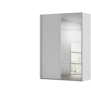 Kollektion Kraft Schwebetürenschrank inklusive Zubehör - grau - Materialmix - 161 cm - 223 cm - cm 68,0 | Möbel Kraft