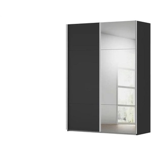 Kollektion Kraft Schwebetürenschrank inklusive Zubehör - schwarz - Materialmix - 161 cm - 223 cm - cm 68,0 | Möbel Kraft