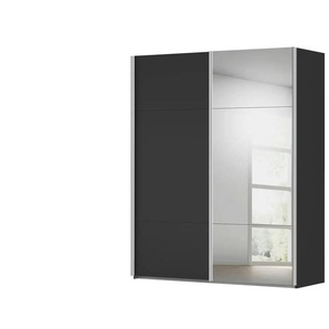 Kollektion Kraft Schwebetürenschrank inklusive Zubehör - schwarz - Materialmix - 181 cm - 223 cm - cm 68,0 | Möbel Kraft