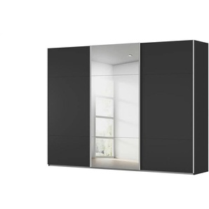 Kollektion Kraft Schwebetürenschrank inklusive Zubehör - schwarz - Materialmix - 301 cm - 223 cm - cm 68,0 | Möbel Kraft