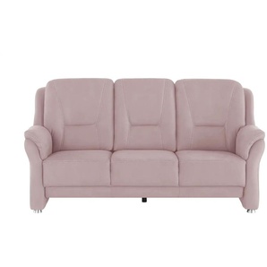 Kollektion Kraft Sofa 3-sitzig aus Mikrofaser Wilma - rosa/pink - Materialmix - 198 cm - 97 cm - cm 89,0 | Möbel Kraft