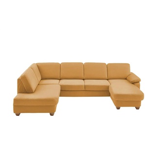 Kollektion Kraft Wohnlandschaft aus Kunstleder Oliver - gelb - Materialmix - 300 cm - 85 cm - cm 202,0 | Möbel Kraft