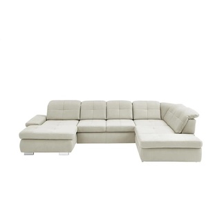 Kollektion Kraft Wohnlandschaft aus Mikrofaser Affair - weiß - Materialmix - 371 cm - 100 cm - cm 260,0 | Möbel Kraft