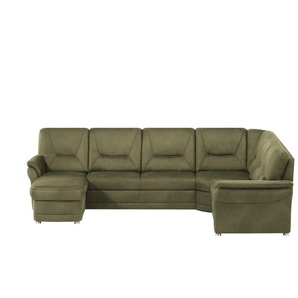Kollektion Kraft Wohnlandschaft aus Mikrofaser Edda - grün - Materialmix - 309 cm - 96 cm - cm 227,0 | Möbel Kraft