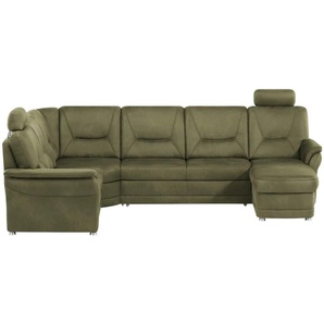 Kollektion Kraft Wohnlandschaft aus Mikrofaser Edda - grün - Materialmix - 309 cm - 96 cm - cm 227,0 | Möbel Kraft