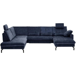 Kollektion Kraft Wohnlandschaft aus Mikrofaser Grace - blau - Materialmix - 332 cm - 89 cm - cm 220,0 | Möbel Kraft