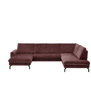 Kollektion Kraft Wohnlandschaft aus Mikrofaser Grace - rot - Materialmix - 337 cm - 89 cm - cm 220,0 | Möbel Kraft