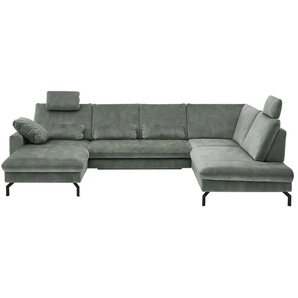 Kollektion Kraft Wohnlandschaft aus Mikrofaser Grace - türkis/petrol - Materialmix - 332 cm - 89 cm - cm 220,0 | Möbel Kraft