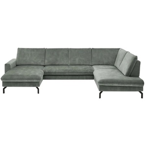 Kollektion Kraft Wohnlandschaft aus Mikrofaser Grace - türkis/petrol - Materialmix - 337 cm - 89 cm - cm 220,0 | Möbel Kraft