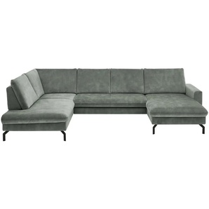 Kollektion Kraft Wohnlandschaft aus Mikrofaser Grace - türkis/petrol - Materialmix - 337 cm - 89 cm - cm 220,0 | Möbel Kraft